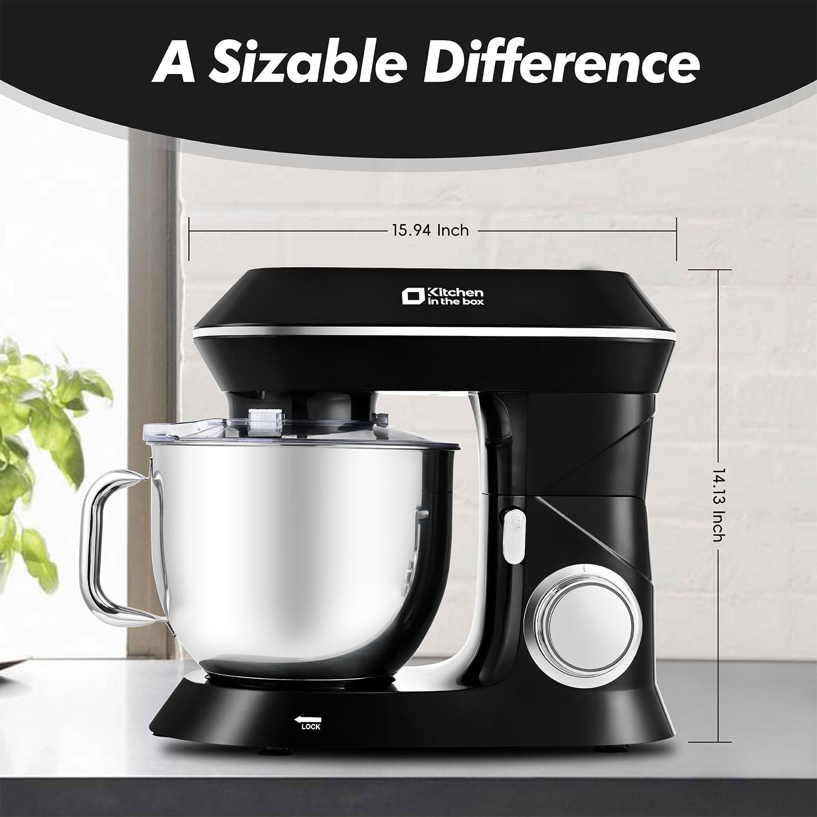 900W 7.5QT Stand Mixer for Baking - 6-Speed Tilt-Head with Dough Hook & Beater - Perfect for Cakes, Cookies & Bread Dough