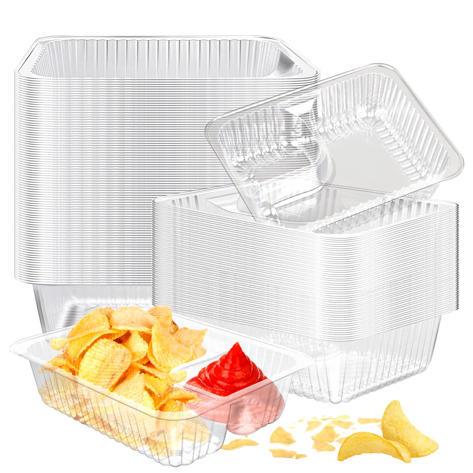Vmiapxo 200 Pack 12oz Disposable Plastic Nacho Trays - 6.49