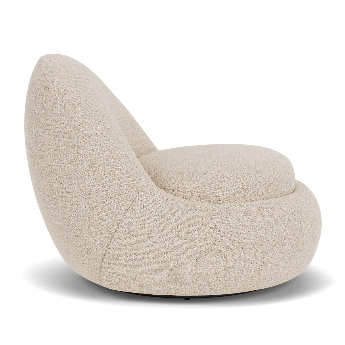 Babette Boucle Swivel Armchair - Modern Velvet Upholstered Accent Chair with 360° Rotation for Living Room, Bedroom, or Office