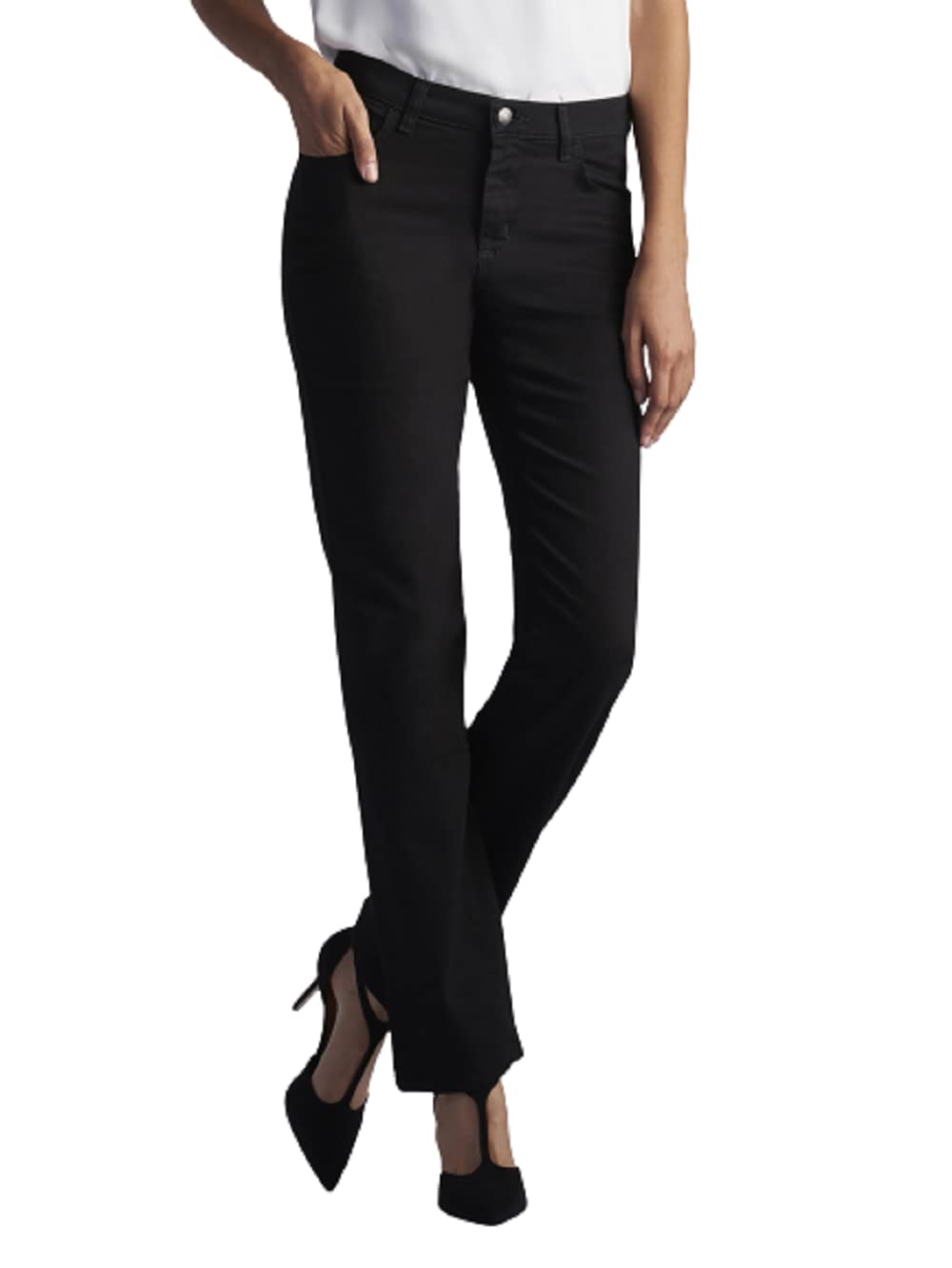 Lee Women's Relaxed Fit Straight Leg Jean - Comfortable Stretch Denim Pants for Casual Wear & Everyday Outfits | Perfect for Work, Weekend & Travel
