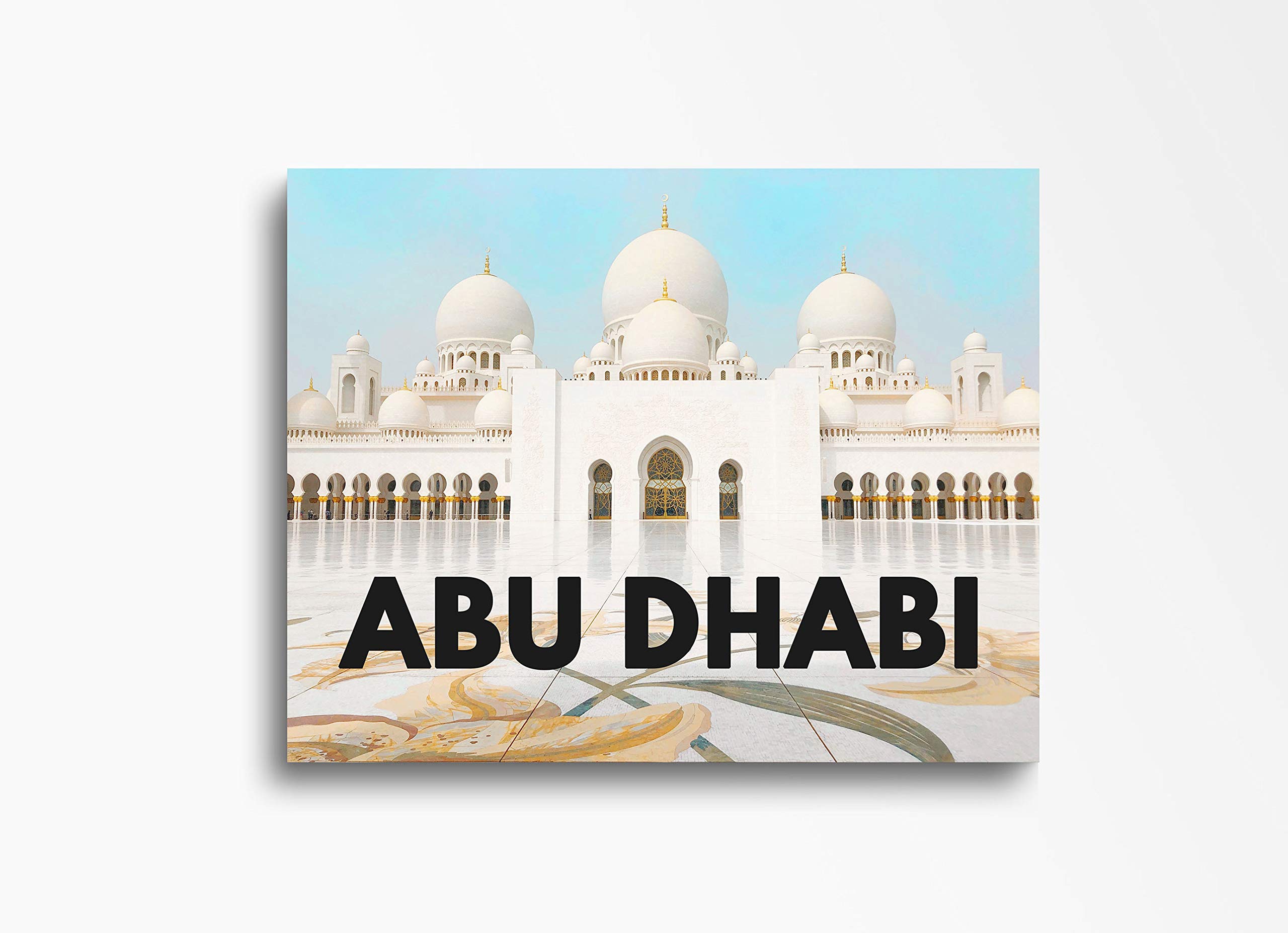 30x40in Abu Dhabi Downtown Skyline Canvas Wall Art - Modern Cityscape Painting for Living Room, Bedroom & Office Decor - Ready to Hang Home Wall Decor Perfect for Housewarming Gifts & Interior Design