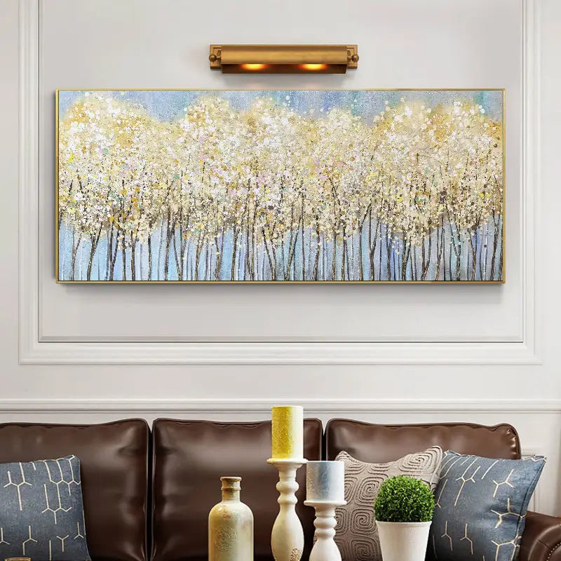 Beautiful Flower and Tree Painting #FT024 - Elegant Wall Art for Home, Office, and Living Room Decor