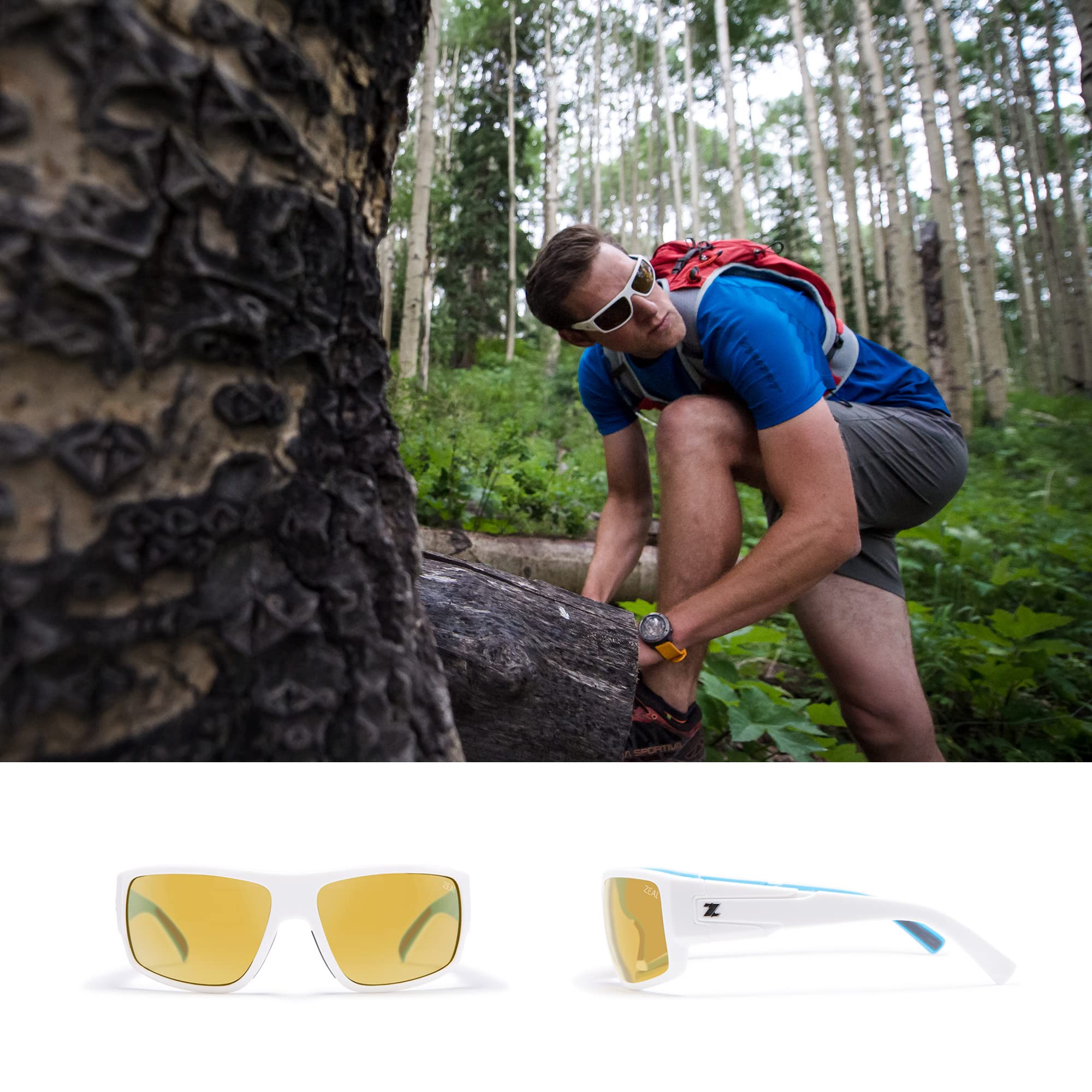 Zeal Optics Big Timber Polarized Photochromic Sunglasses for Men & Women – UV Protection, Lightweight & Durable for Outdoor Activities, Hiking, Fishing & Driving