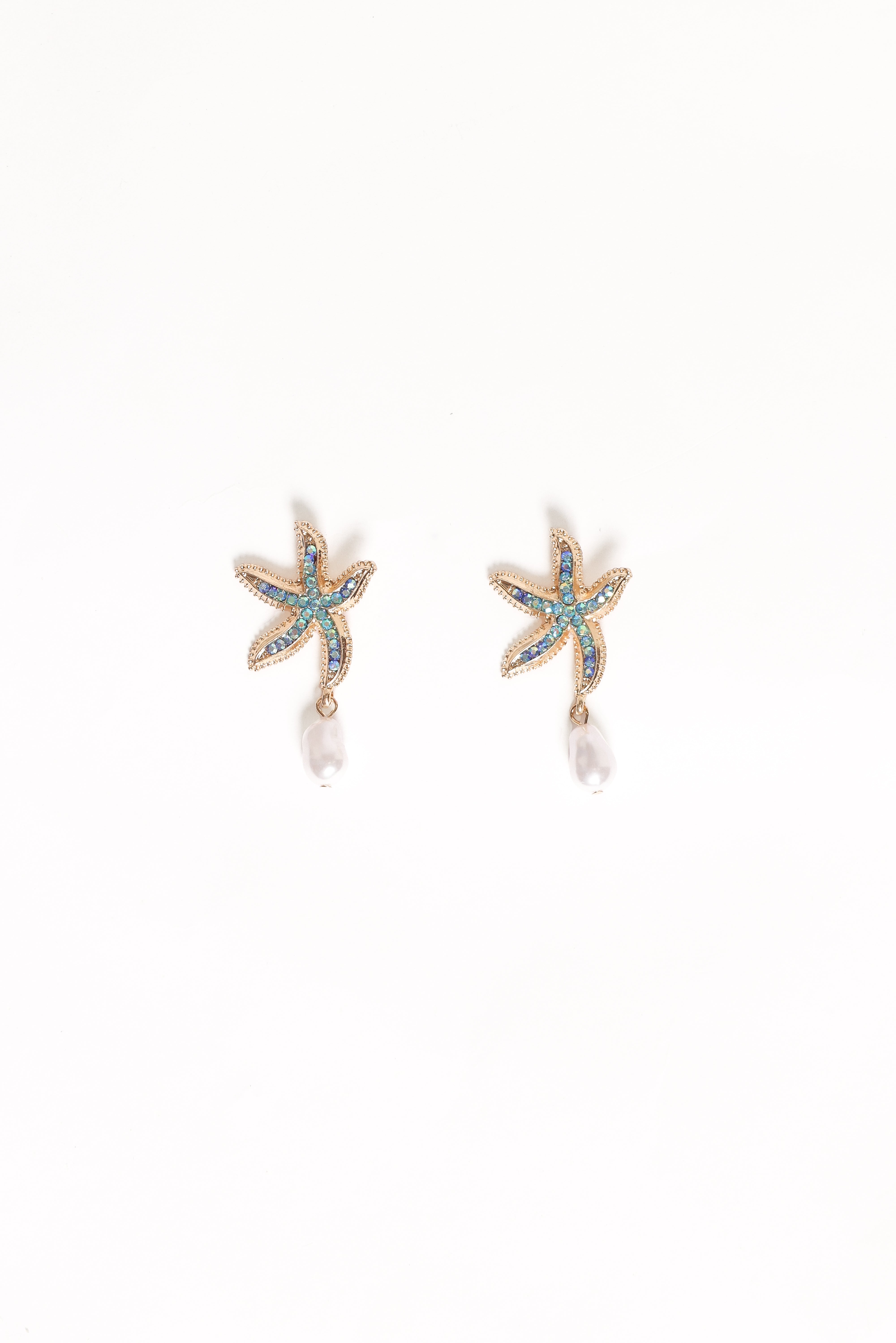 Elegant Azure Blue Gold Earrings for Women - Perfect for Parties, Weddings & Everyday Wear