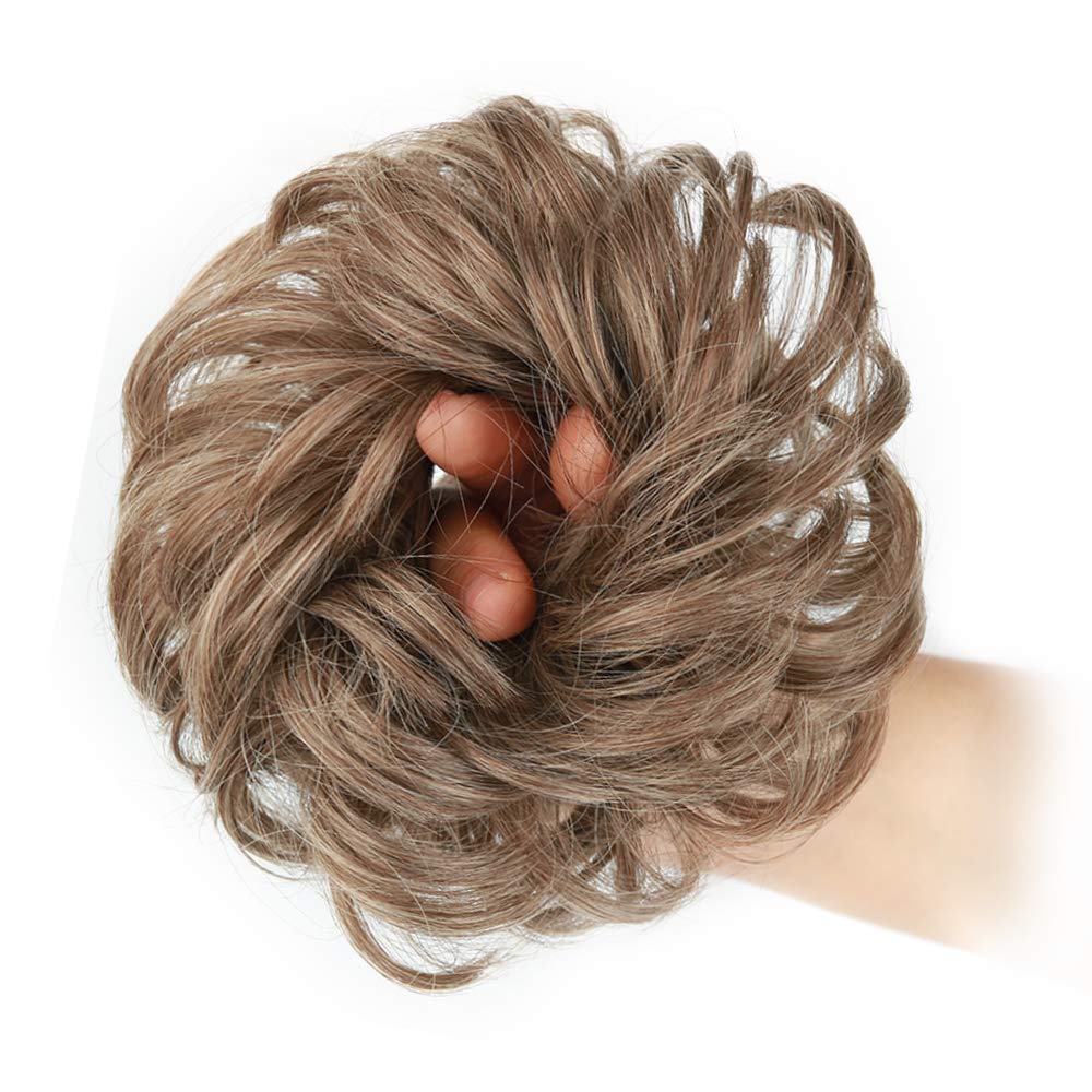 Curly Synthetic Messy Hair Bun Hair Scrunchies Extension - Perfect for Messy Bun Hairstyles, Ponytail Accessories & Everyday Hair Styling