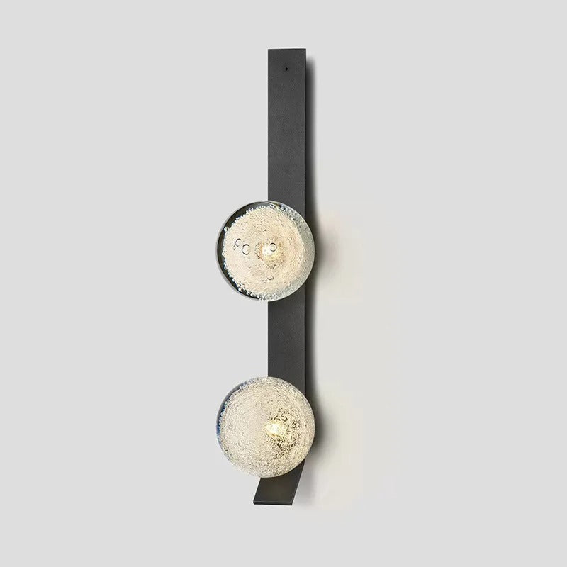 Modern Soot Glass Bedside Wall Lamp - Dimmable LED Night Light for Bedroom, Nursery & Reading Nook - Warm White Ambient Lighting for Relaxation & Sleep