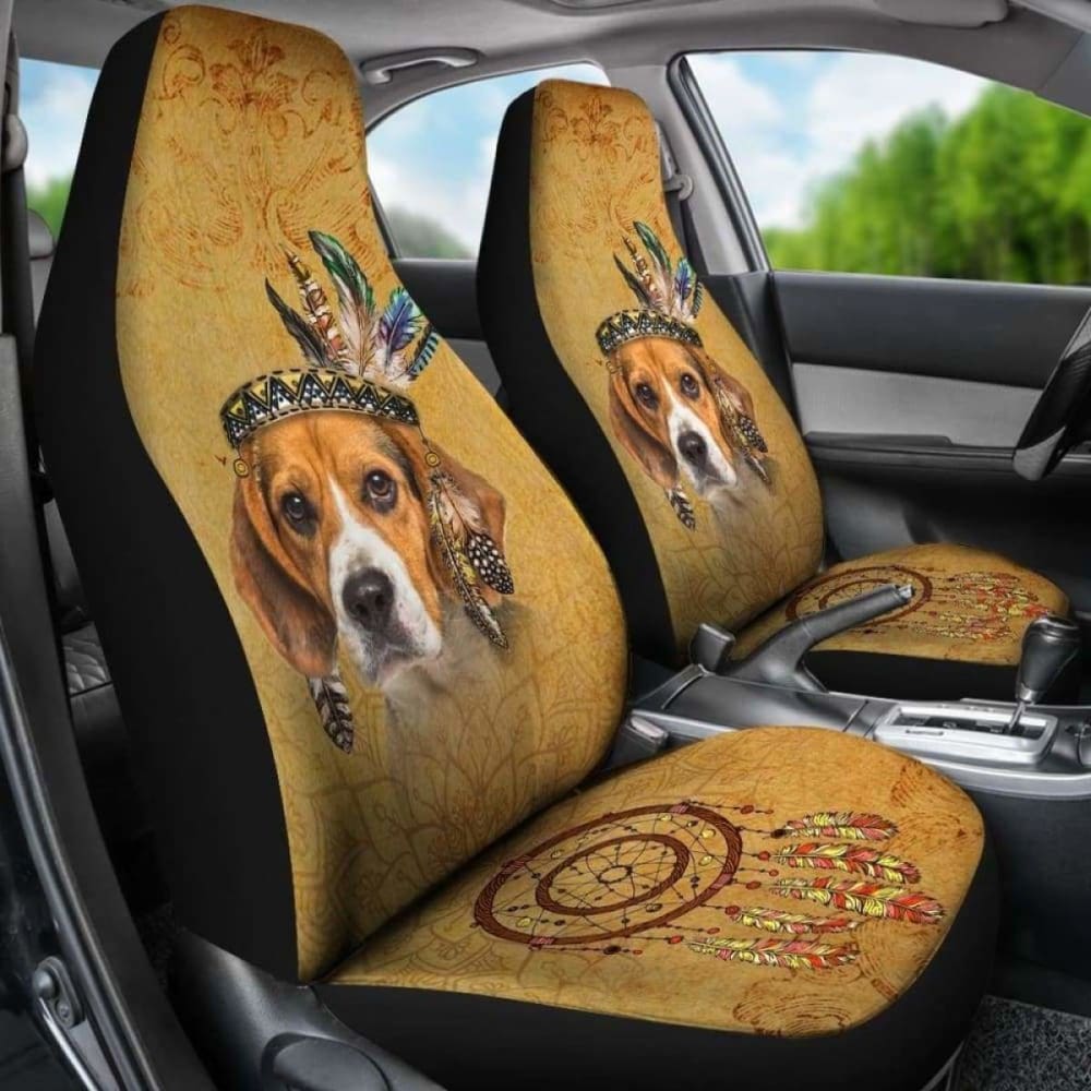 Beagle Car Seat Covers for Dogs - Waterproof Pet Seat Protector for Cars, Trucks & SUVs - Perfect for Travel, Outdoor Adventures & Daily Commutes