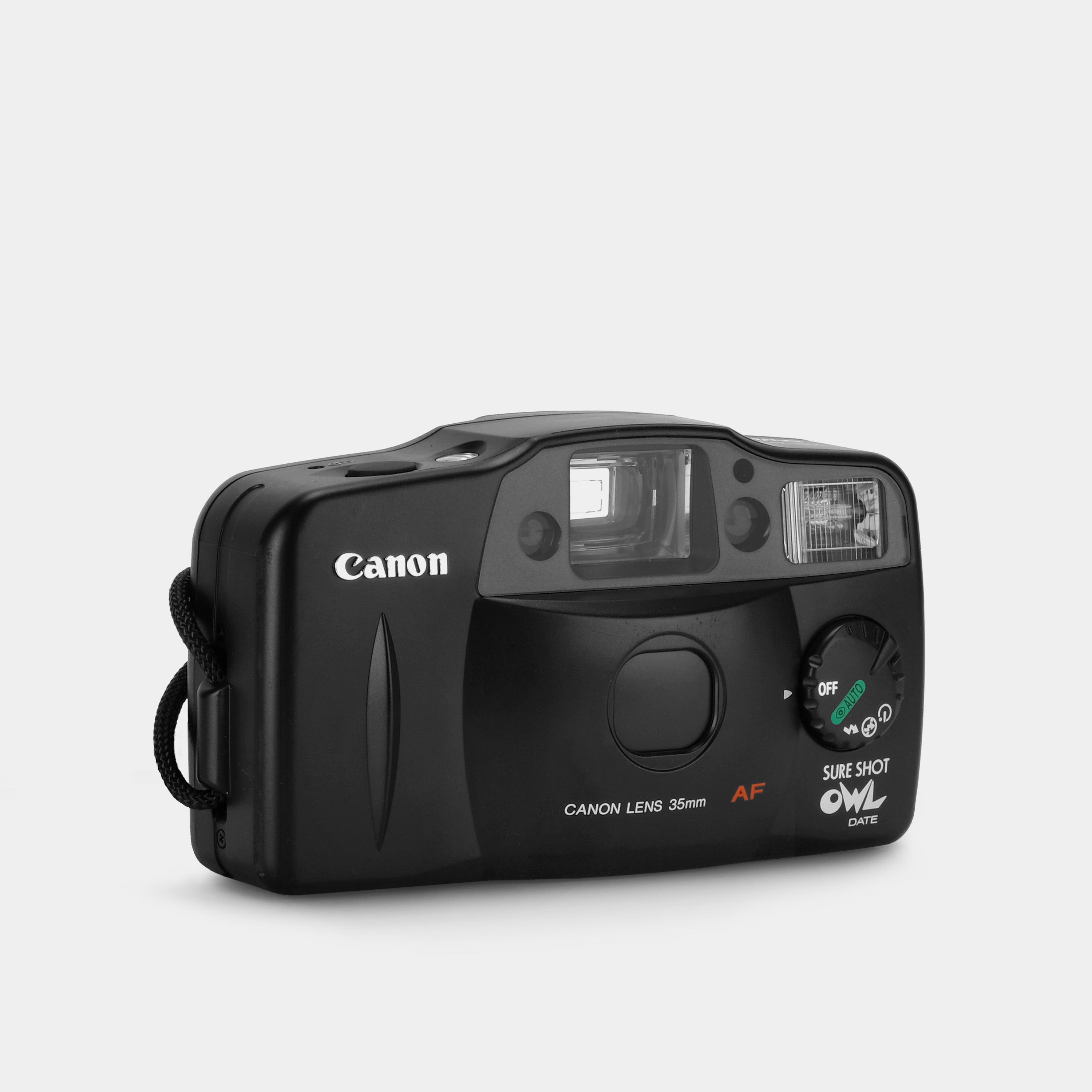 Canon Sure Shot OWL Date 35mm Film Camera - Vintage Point & Shoot Camera with Built-in Flash & Date Function | Perfect for Travel, Street Photography & Film Enthusiasts