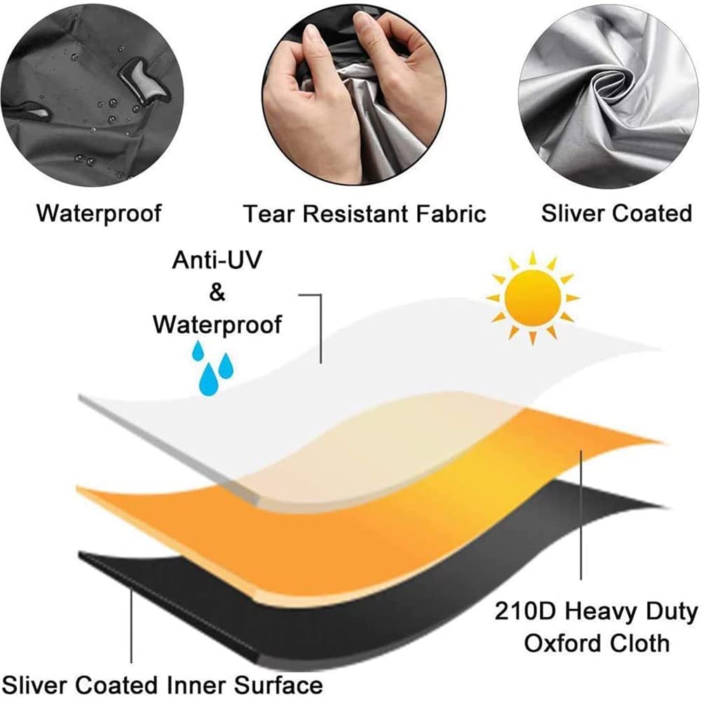 Waterproof Outdoor Chaise Lounge Chair Cover - Dustproof Recliner Protector for Patio, Garden & Yard - Durable Furniture Cover for Bench & Chaise Longue (1pc) - Perfect for Sun, Rain & Snow Protection