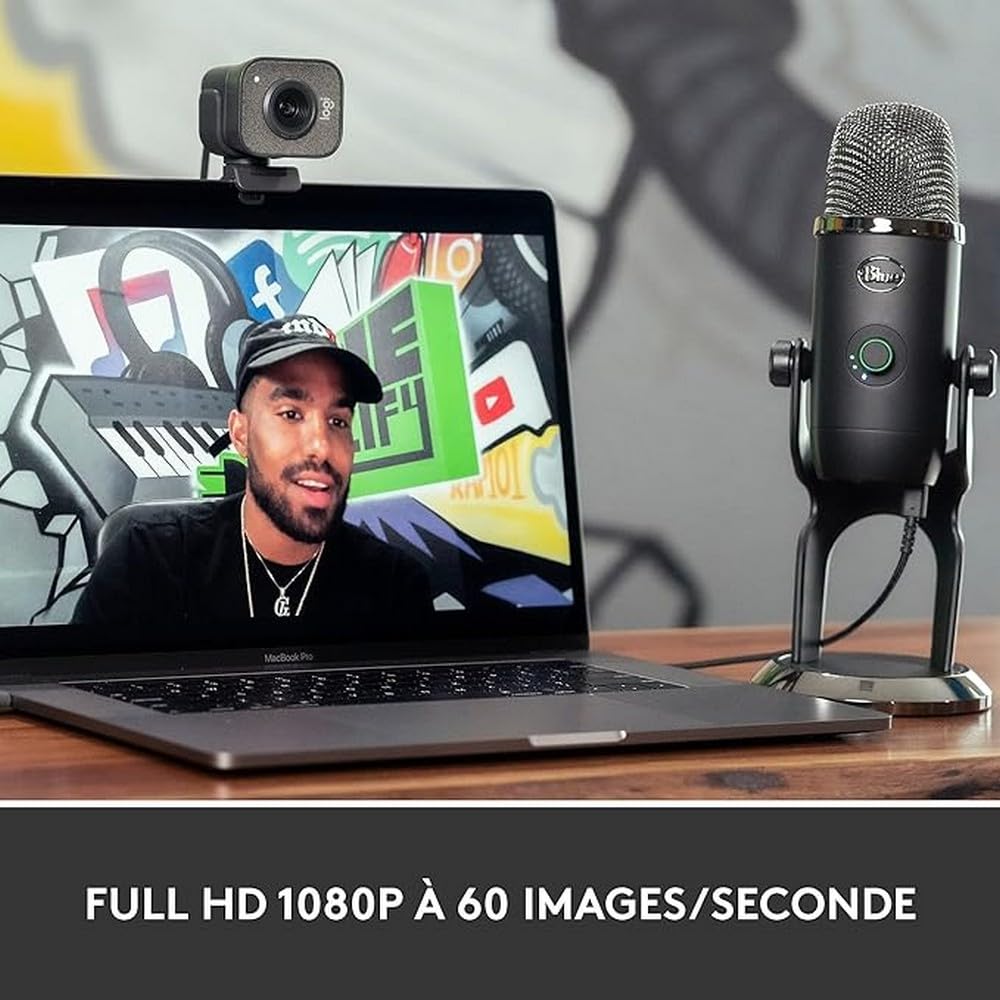 Logitech StreamCam Full HD 1080p 60fps Webcam for Live Streaming on YouTube & Twitch | MX Master 3S Wireless Bluetooth Mouse for Mac with Ultra-Fast Scrolling & 8K DPI | Perfect for Gaming, Video Conferencing & Content Creation
