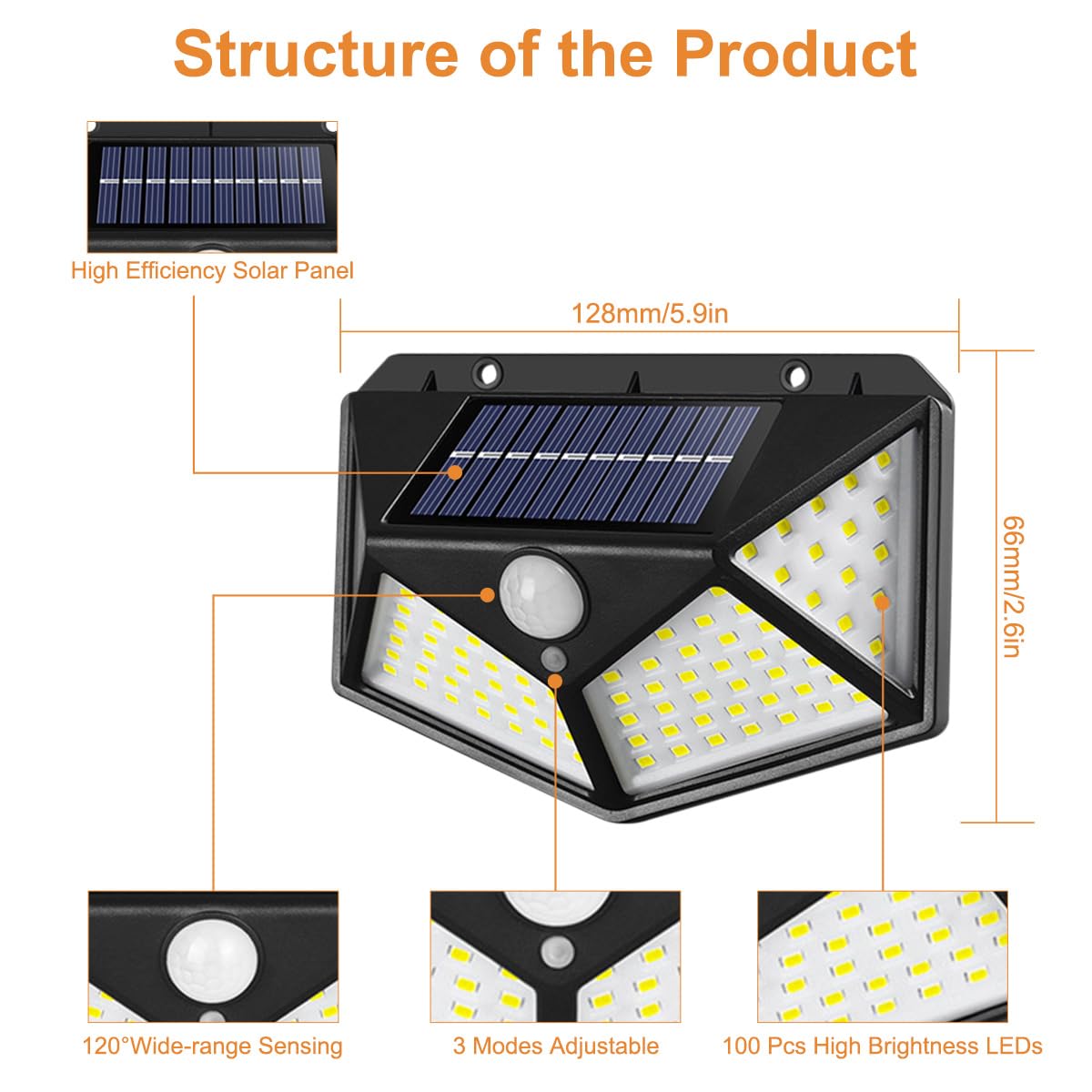 LYCARESUN Solar RV Porch Light - Waterproof Motion Sensor LED Camper Lighting for Motorhomes, Travel Trailers & Outdoor Awnings (2 Pack) - Perfect for Nighttime Safety & Convenience While Camping