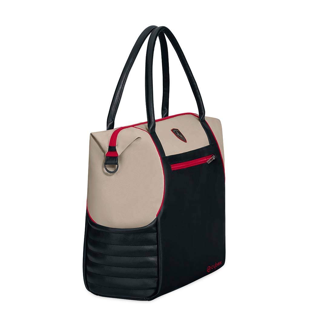 Cybex Ferrari Collection Diaper Bag - Stylish Gray Baby Changing Bag for Parents | Perfect for Travel, Daycare & On-the-Go Essentials