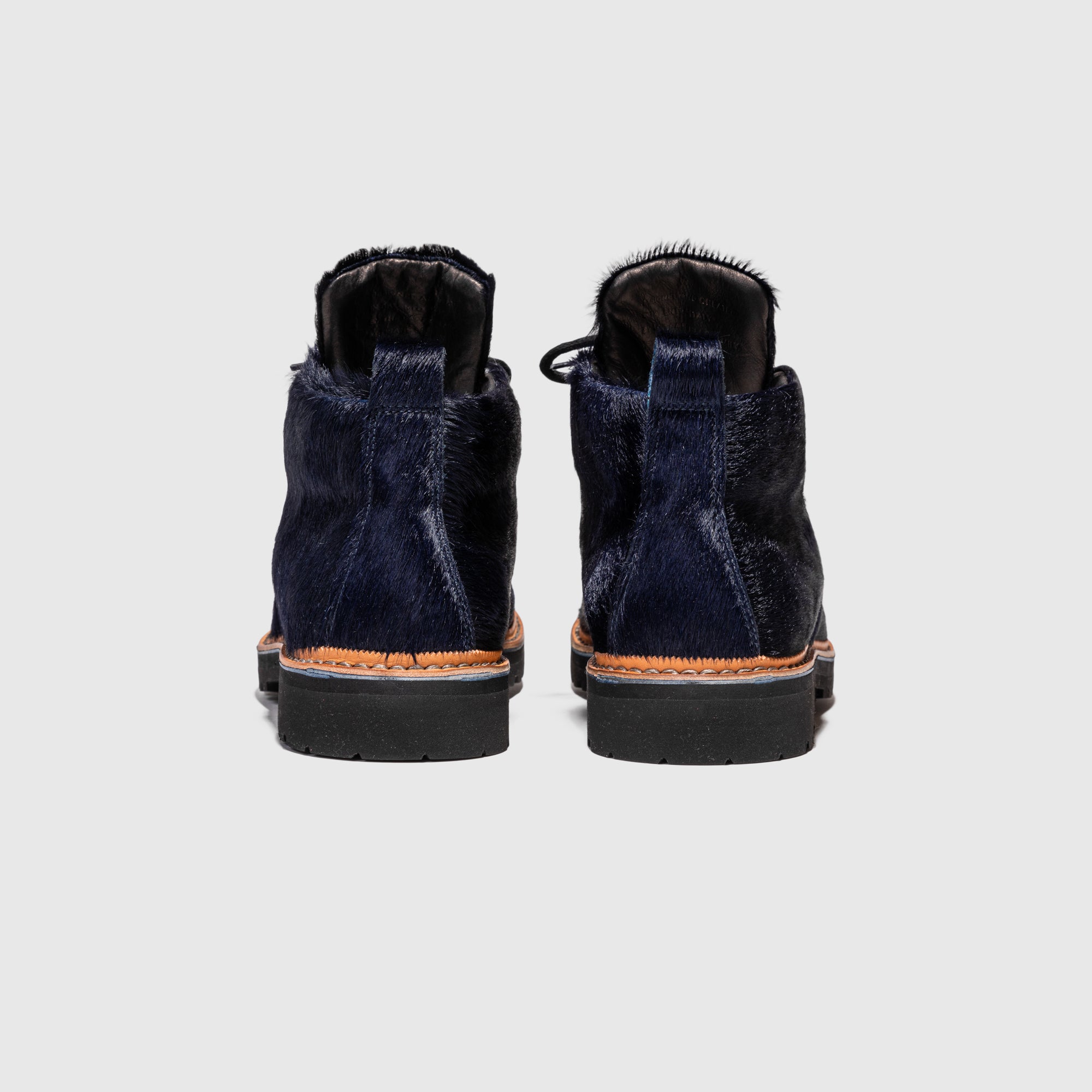 Men's 120 Boot in Navy Blue Pony Hair Leather - Stylish & Durable for Work, Outdoor & Casual Wear