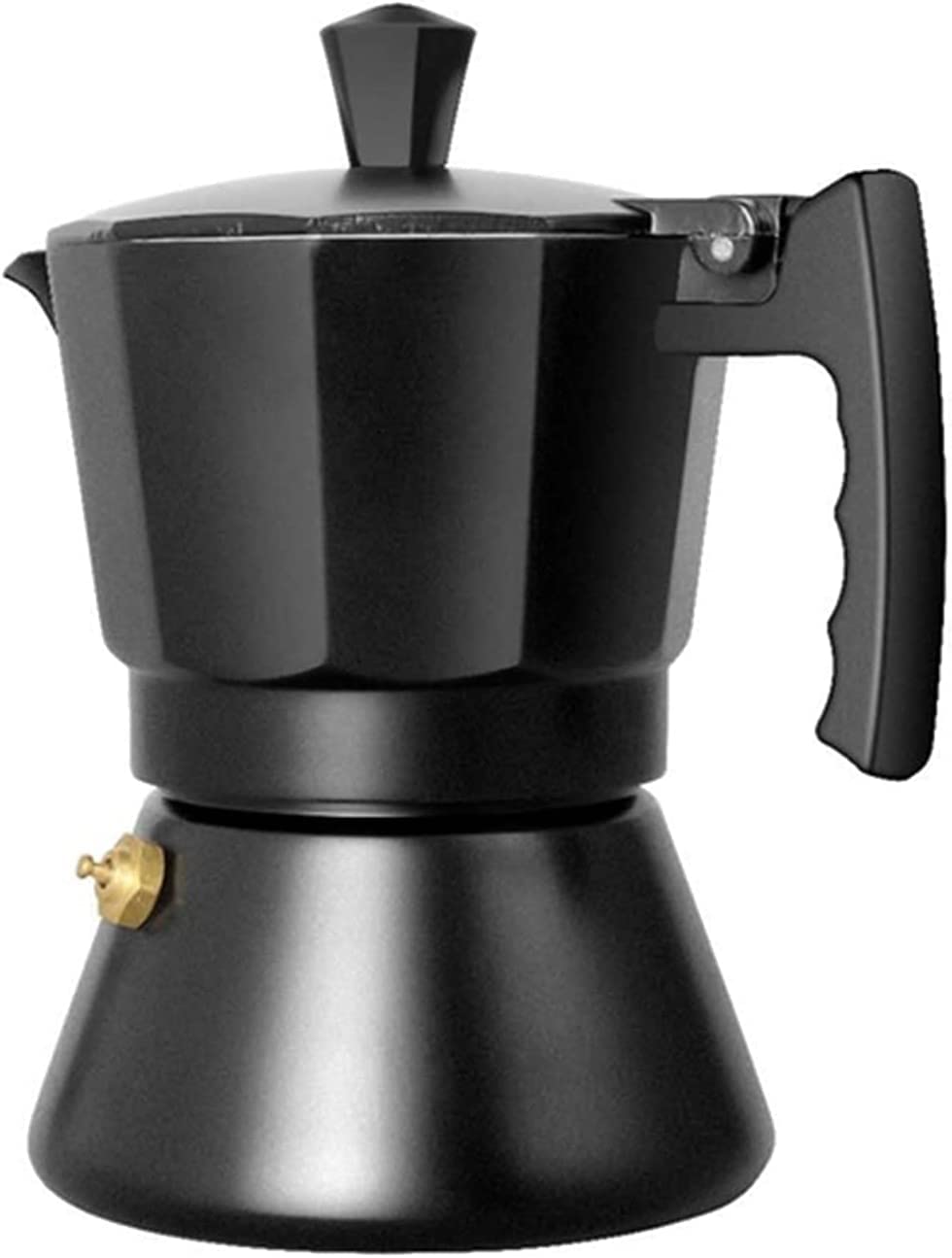 Automatic Aluminum Mocha Espresso Coffee Maker - 150ml & 300ml Black Coffee Percolator Pot with Induction Cooker - Perfect for Home, Office & Camping Use