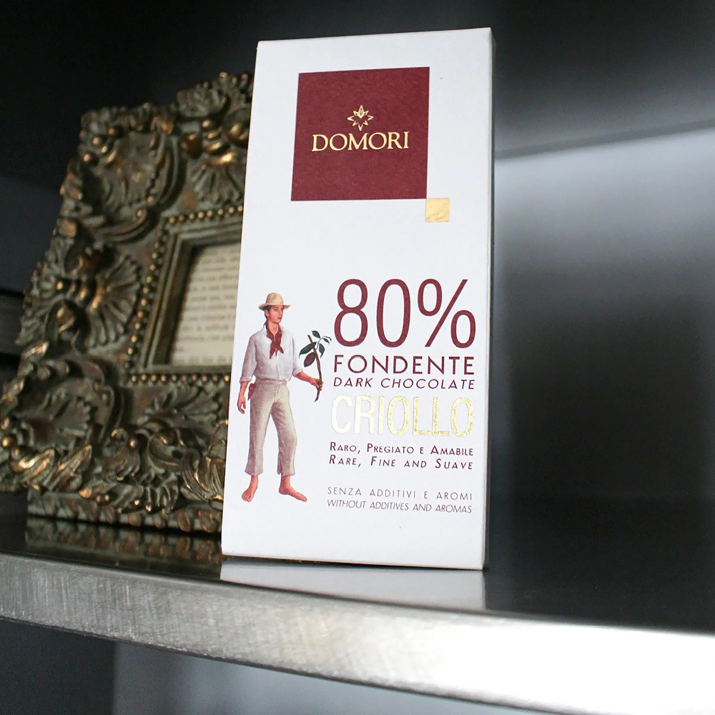 Premium Domori Criollo 80% Dark Chocolate Bar - Rich Cocoa Flavor for Gourmet Desserts, Baking & Gifting - Perfect for Valentine's Day & Special Occasions