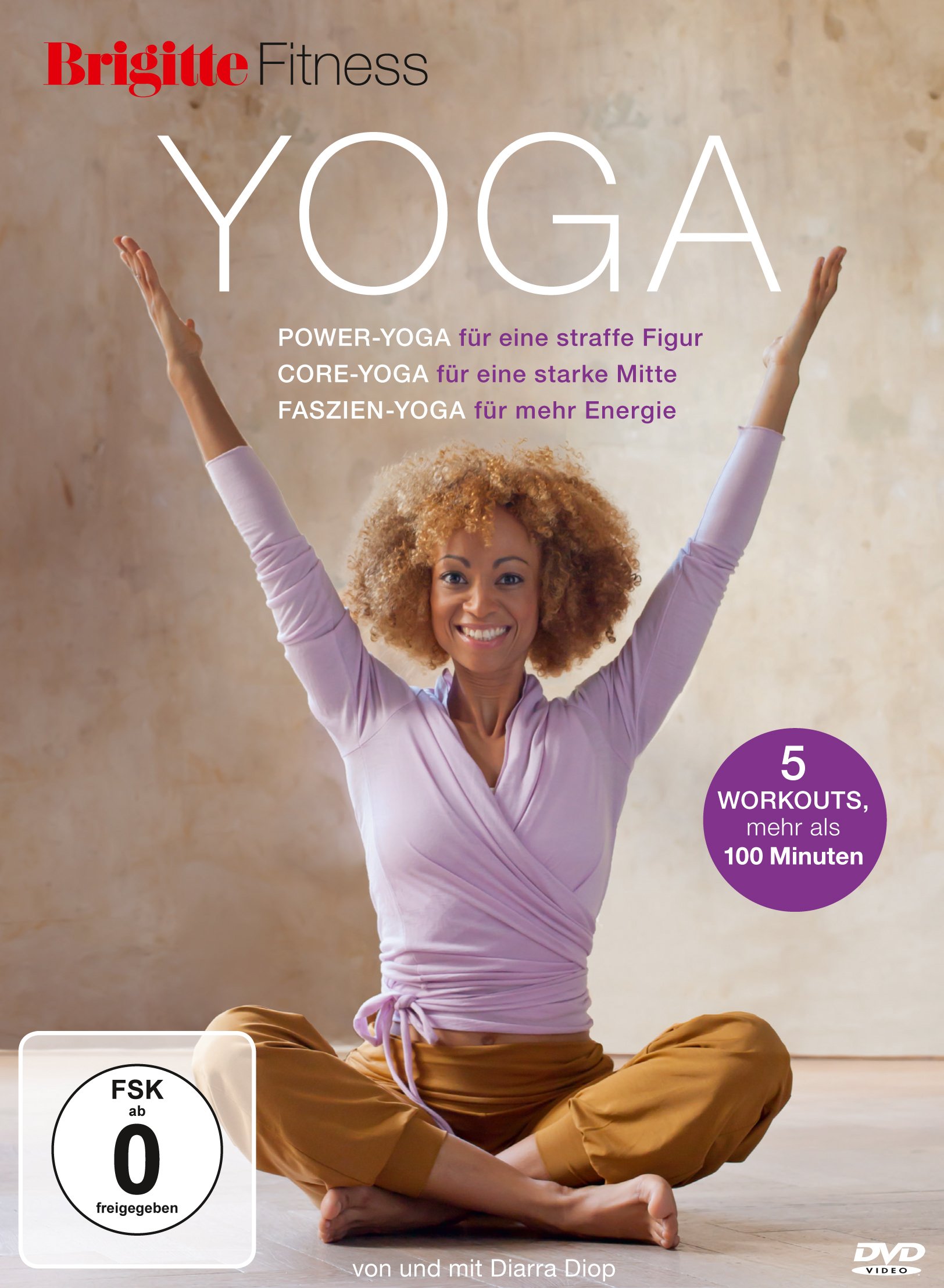 Brigitte Yoga Mat for Power Yoga, Core Yoga & Fascia Yoga - Non-Slip, Eco-Friendly Exercise Mat for Home & Studio Workouts