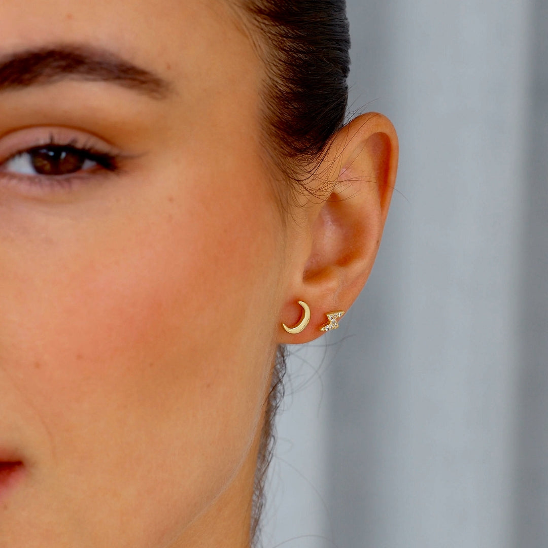 Silver Lighting Studs - Elegant & Durable Earrings for Women, Perfect for Parties, Weddings & Everyday Wear