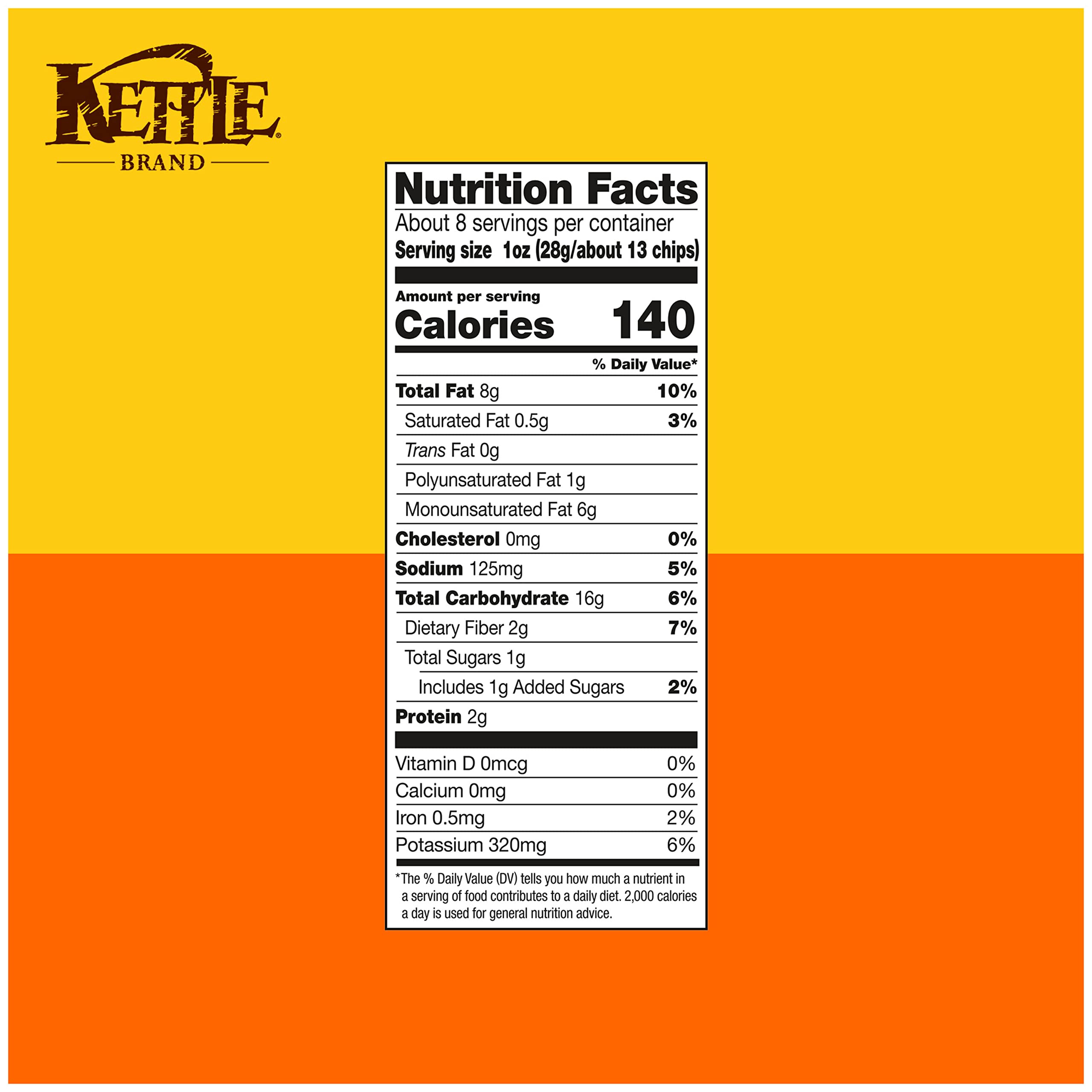 Kettle Brand Backyard Barbeque Kettle Potato Chips - 7.5 Oz Bag | Crunchy BBQ Flavored Snacks for Picnics, Parties & Game Day Snacking