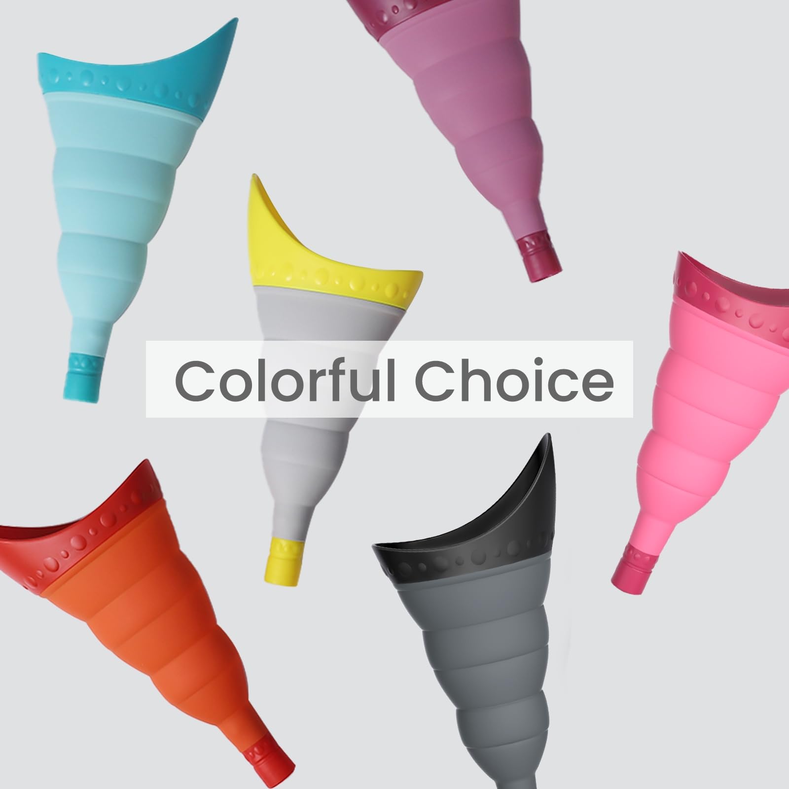 Foldable Female Urinal Device - Portable Pee Funnel for Women Travel, Stand to Pee Cup with Tube Case | Compact & Hygienic Solution for Camping, Hiking, Road Trips and Outdoor Adventures
