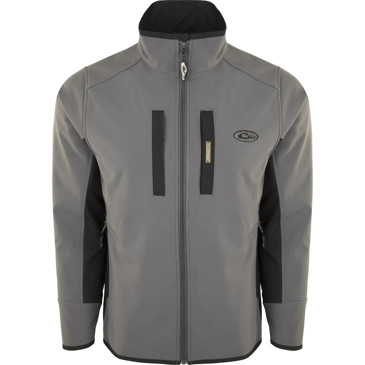 Drake Waterfowl Men's Windproof Waterproof Hunting Jacket - Charcoal Black XXL - Lightweight Insulated Outdoor Coat for Cold Weather Hunting & Fishing