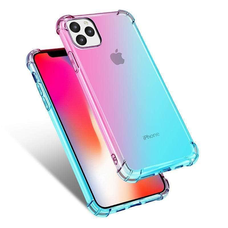 Shockproof Silicone Gradient iPhone 12 Pro Max Case - Durable Protective Phone Cover for iPhone 12 Pro Max - Perfect for Outdoor Activities, Travel & Everyday Use