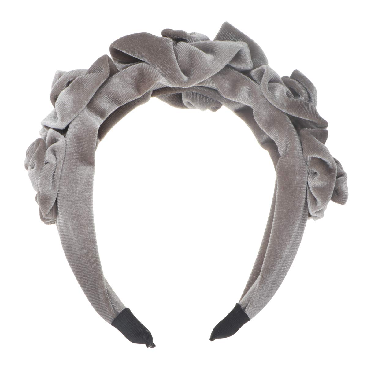 5 Pack Women's Chunky Wide Cloth Headbands for Short Hair - Spa, Workout & Everyday Use - Thick Hair Bands with Floral Design for Women & Flower Girls