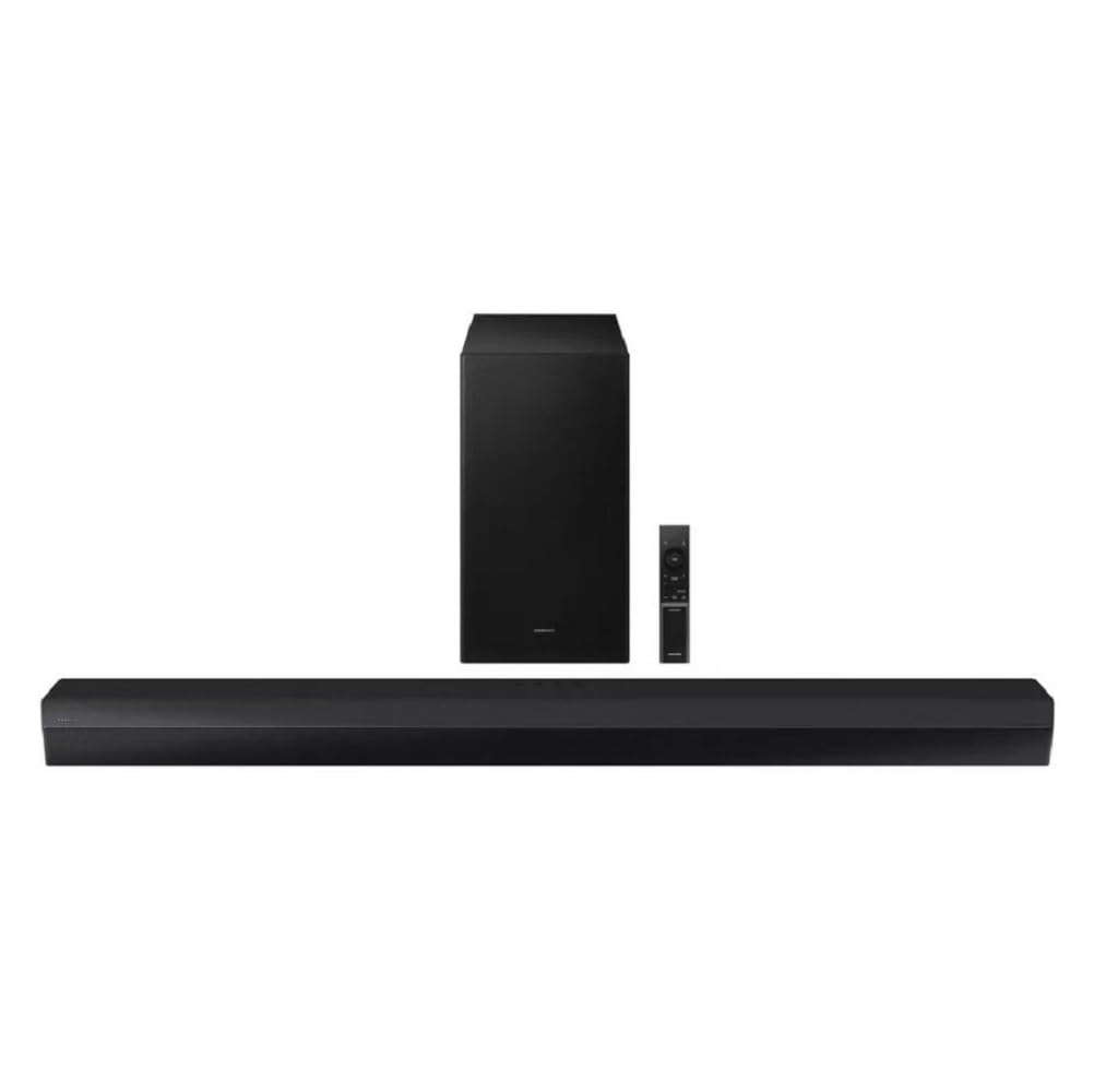 SAMSUNG HW-B73MD/ZA 5.1ch Soundbar with Wireless Subwoofer, DTS Virtual:X & Bass Boost - Premium Renewed Black Sound Bar for Home Theater & Gaming