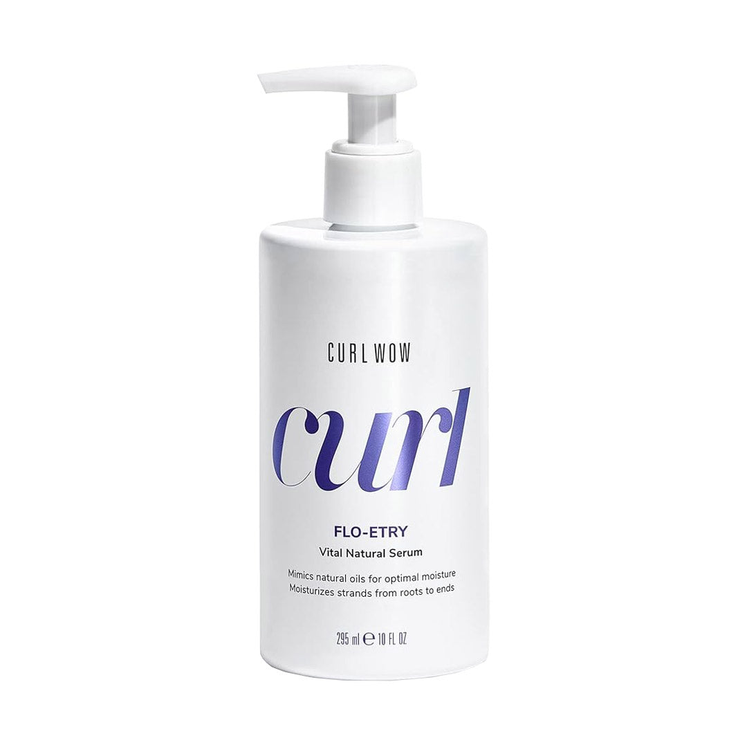 Curl WOW Flo Etry Vita Natural Hair Serum 295ml - Hydrating & Nourishing Treatment for Curly Hair - Perfect for Daily Use & Styling