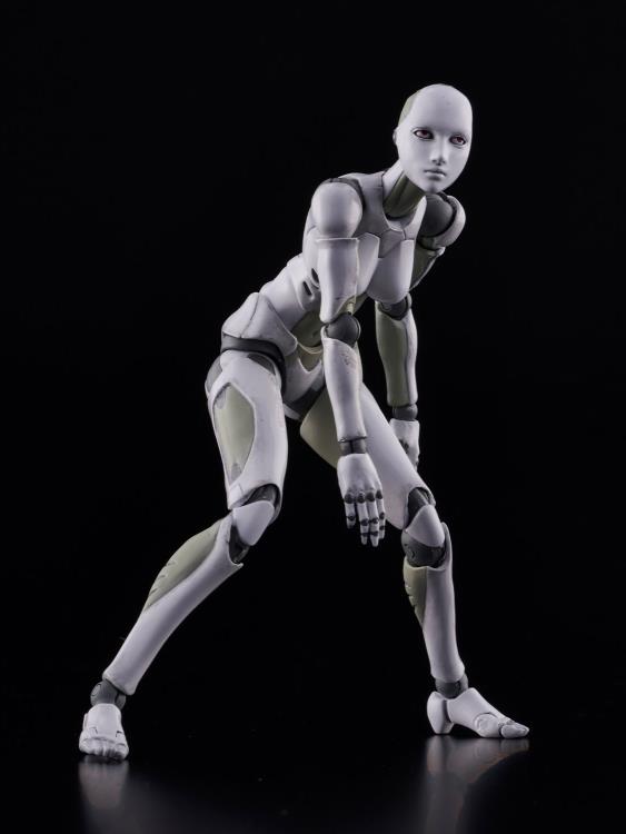 1000toys 1/12 TOA Heavy Industries Synthetic Human Female Action Figure - Green & White Collectible Model for Display, Photography & Anime Fans