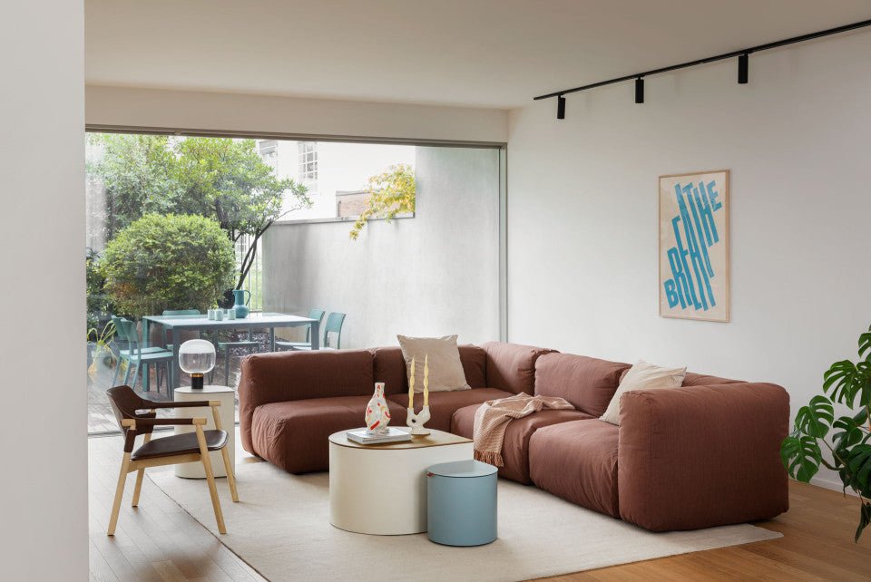 Modern Midj Drop Coffee Table - Minimalist Wooden Living Room Furniture for Small Spaces - Perfect for Apartments, Studios & Cozy Home Decor