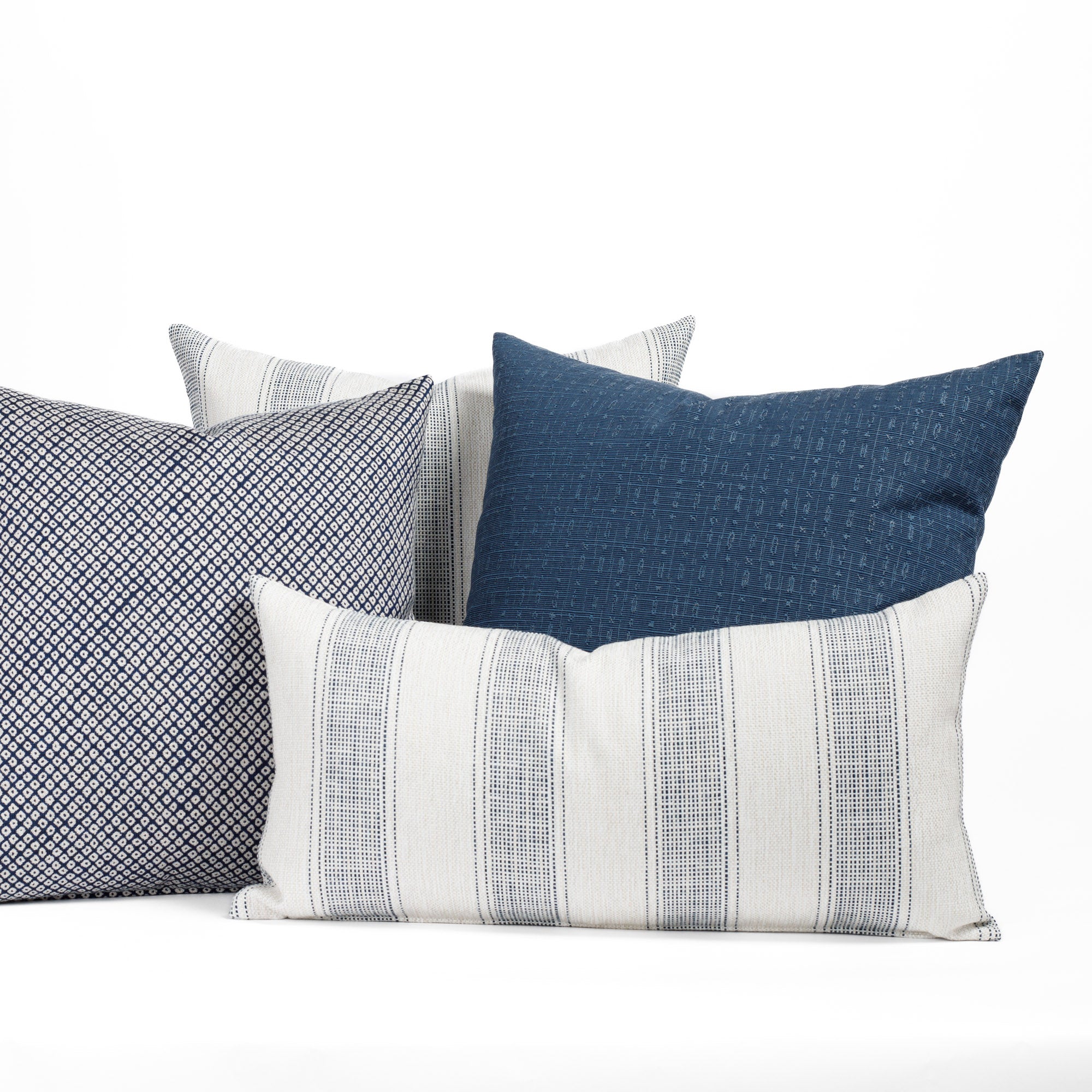 Revitalize 12x24 Outdoor Lumbar Pillow - Waterproof Denim Cushion for Patio, Poolside & Garden Lounge Chairs - Comfortable Back Support for Relaxing Outside