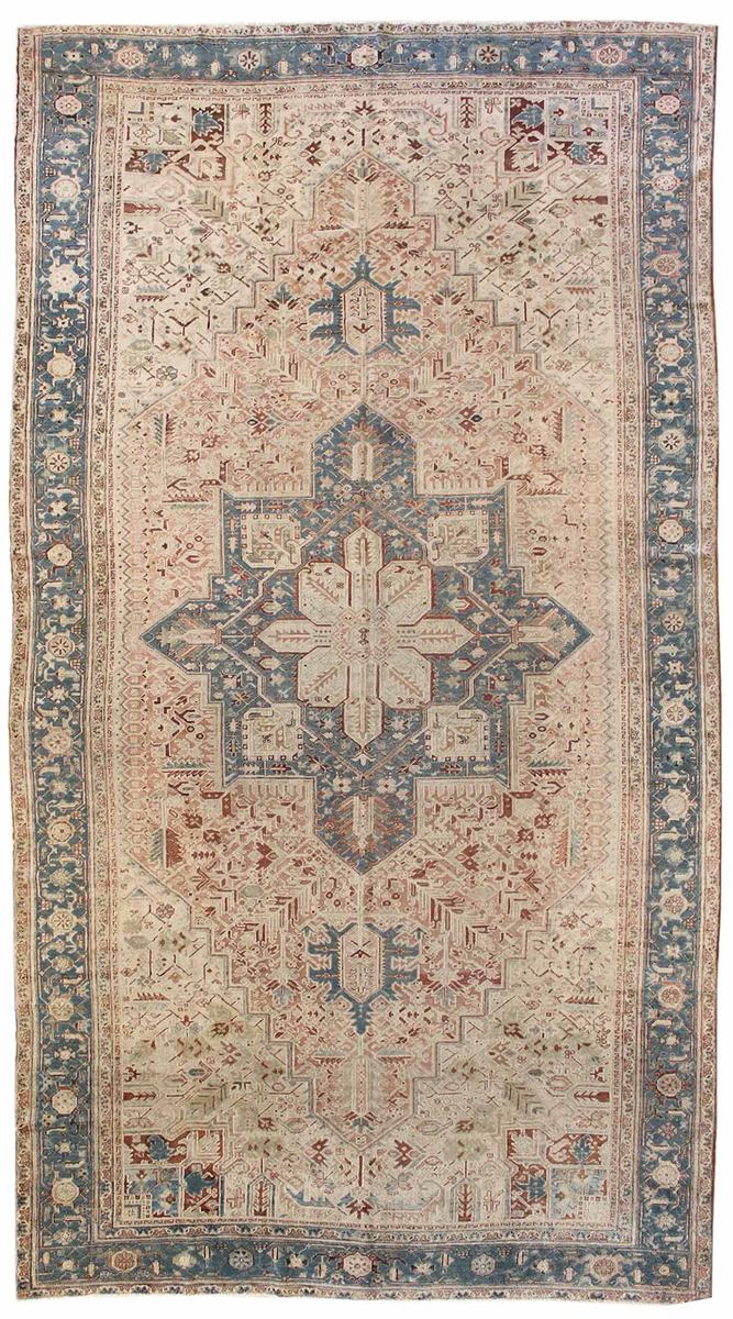 Handwoven Antique Heriz Tribal Rug - Traditional Persian Design, Vintage Home Decor, Perfect for Living Room, Bedroom & Office (JF5606)
