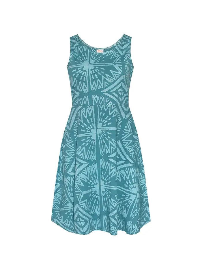 Elegant Teal Fit & Flare Dress for Women | Summer Casual & Party Wear | Perfect for Weddings, Dates & Office Outfits