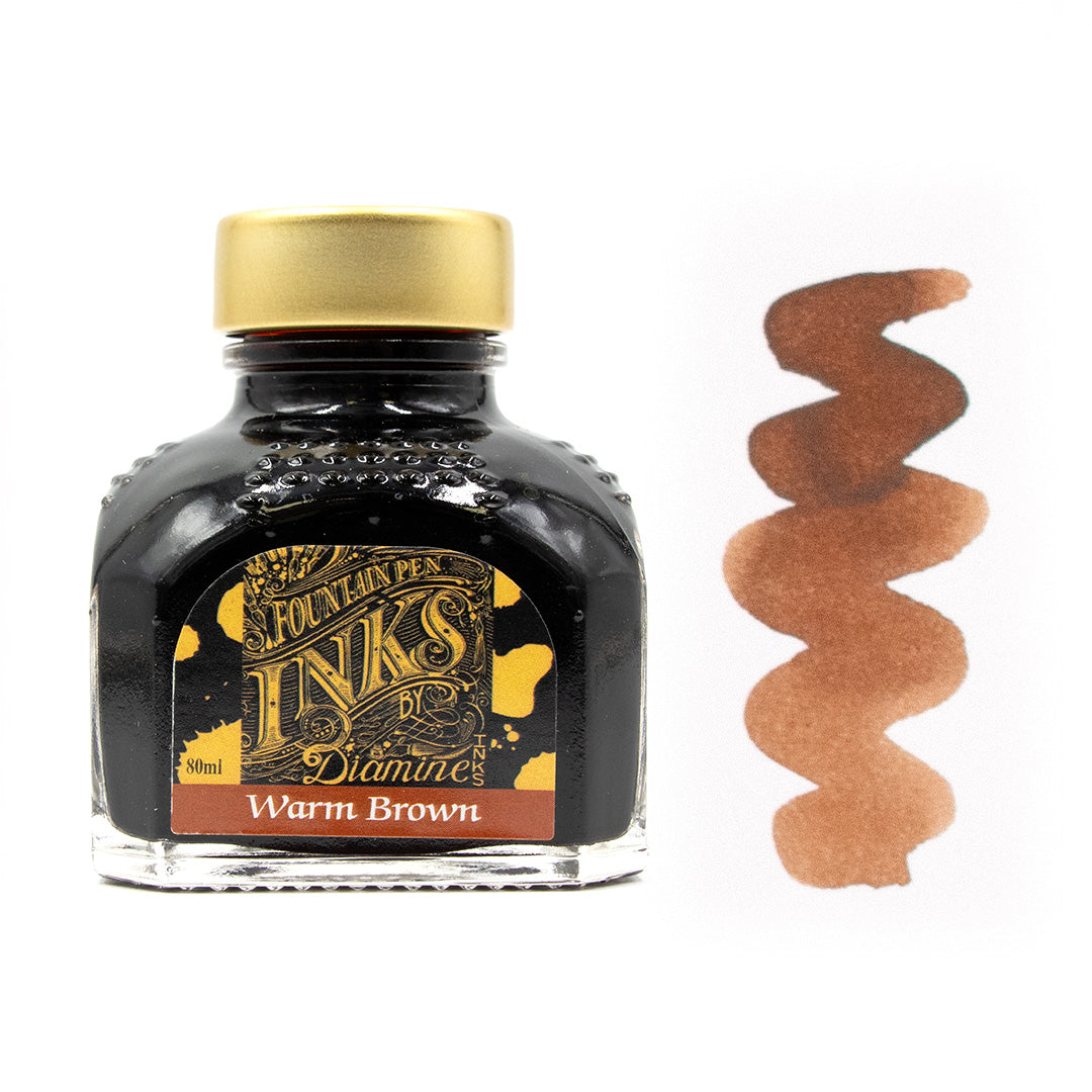Diamine Fountain Pen Ink 80ml Bottle - Premium Writing Ink for Calligraphy, Journaling & Lettering - Vibrant Colors & Smooth Flow - Perfect for Fountain Pens, Dip Pens & Art Projects
