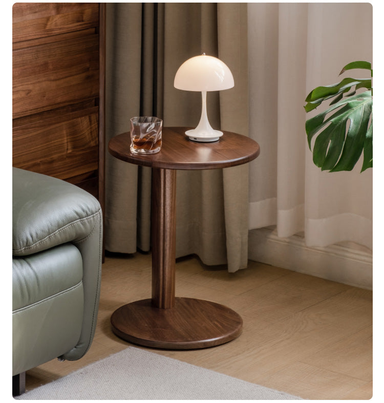 Premium Black Walnut & Ash Solid Wood Combination Rock Plate Coffee Table - Modern Living Room Furniture for Home Decor & Relaxation