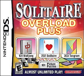 Solitaire Overload Plus - Nintendo DS Game Card | Classic Card Game for Adults & Seniors | Perfect for Travel, Commuting & Relaxation