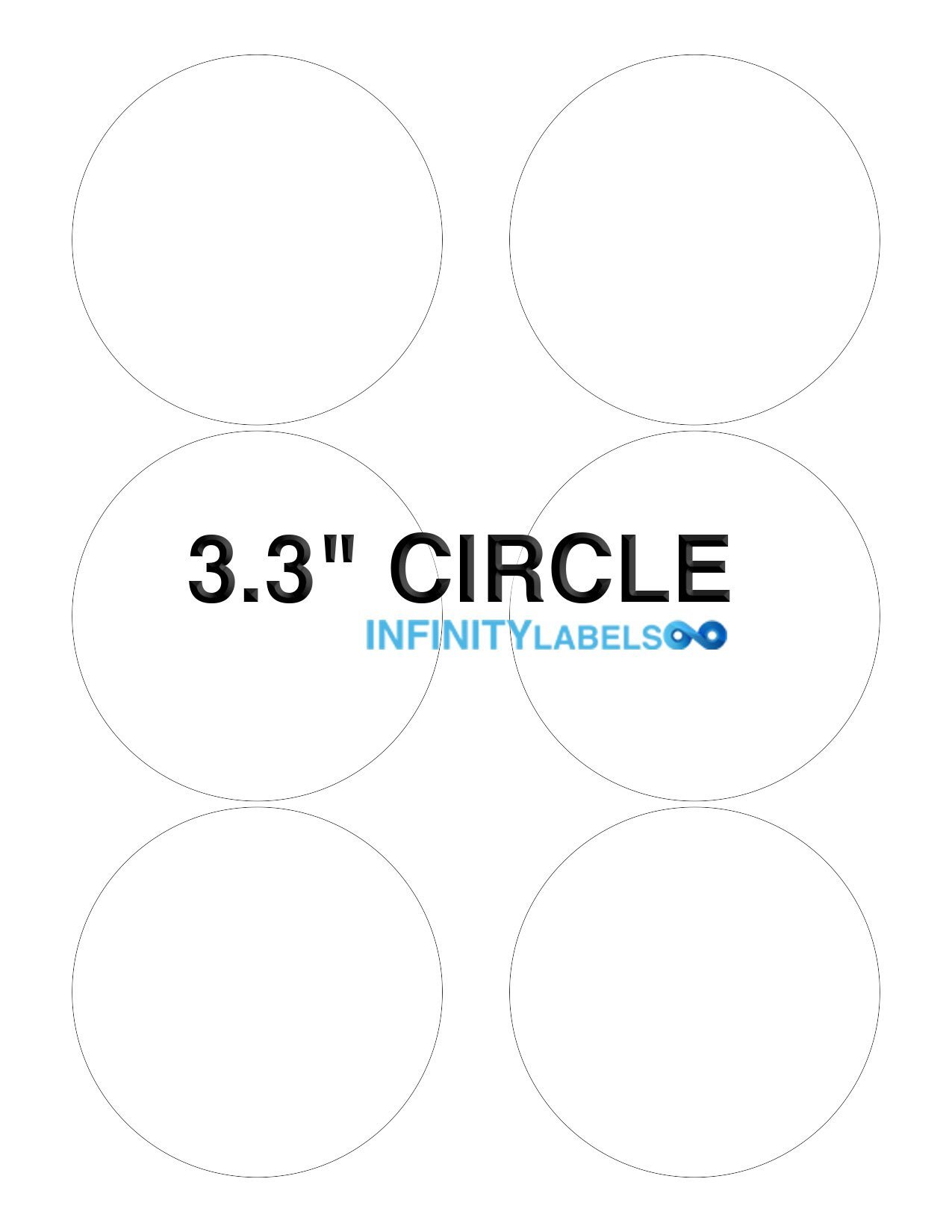 300 Laser Label Sheets - White Opaque Paper, 3.33
