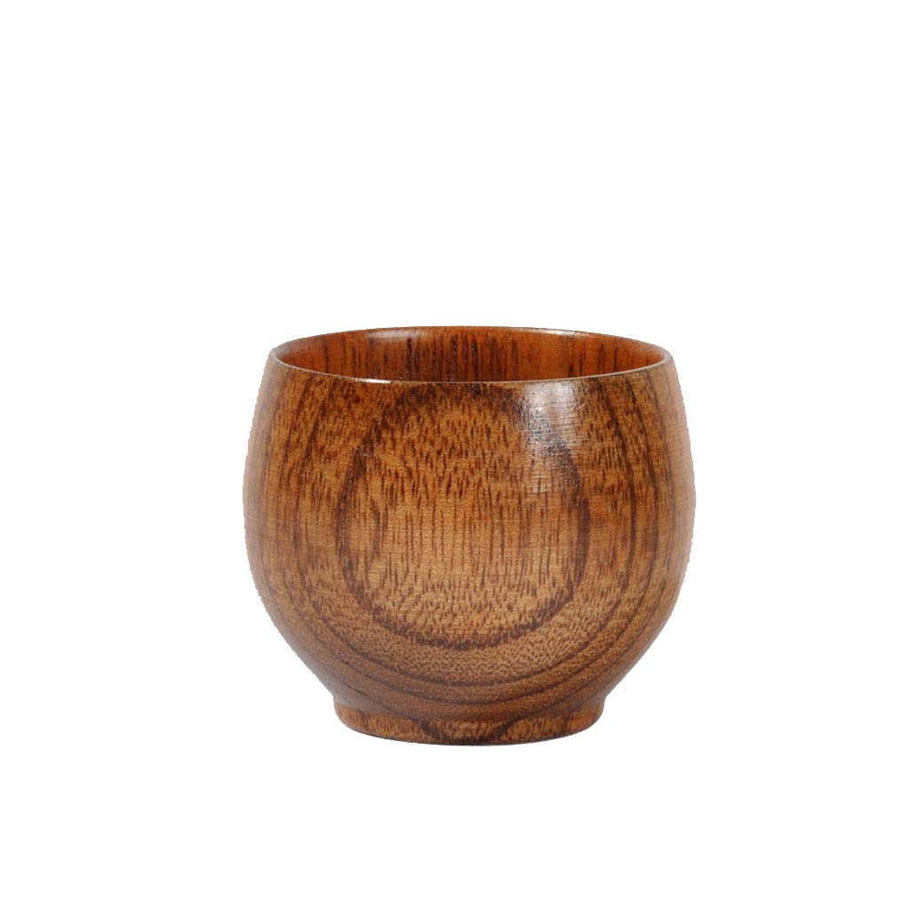 Handmade Wooden Kitchen Glasses Set of 16 - Natural Wood Beer, Coffee, Water, Tea, Juice, and Milk Cups for Dining, Bar, and Outdoor Gatherings