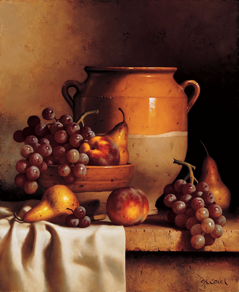 Premium Loran Speck Confit Jar with Bowl Gallery-Wrapped Canvas Giclee Art Print - 30x24 Inches, Ready to Hang - Perfect for Kitchen Decor, Dining Room Wall Art & Home Décor