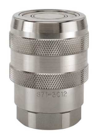 1/4-18 Coupler Body, 1/4 Inch 316 Stainless Steel Fitting - Perfect for Hydraulic Systems, Plumbing & Industrial Applications