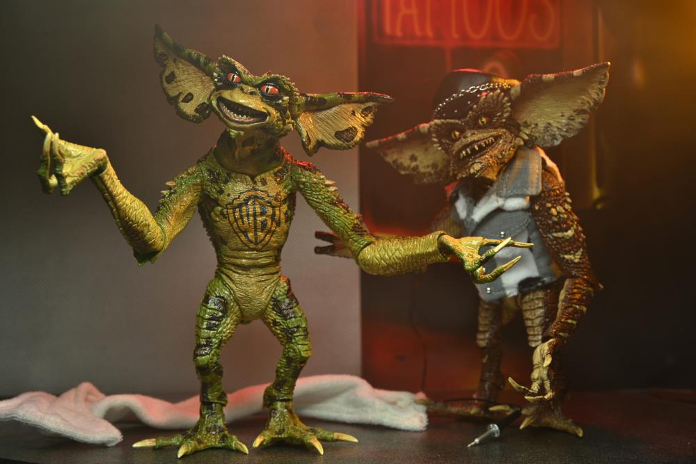 NECA Gremlins 2: The New Batch Tattoo Gremlins Action Figure 2-Pack - Collectible Movie Toys for Horror Fans & Pop Culture Collectors - Perfect for Display, Gifts, and Halloween Decorations