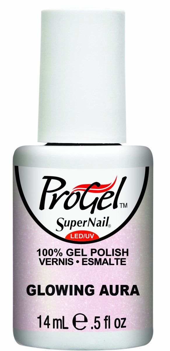 Supernail Gel Polish for Nails - Glowing Aura Shimmer Nail Polish (0.5 Fl Oz) | Long-Lasting UV/LED Gel Nail Polish for Salon-Quality Manicures at Home | Perfect for Parties, Weddings & Special Occasions