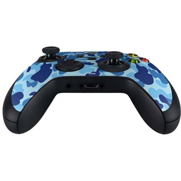 Skinit Decal Gaming Skin for Xbox Series X Controller - Light Blue Street Camo Design | Custom Protective Cover for Enhanced Grip & Style | Perfect for Gaming Enthusiasts & Collectors