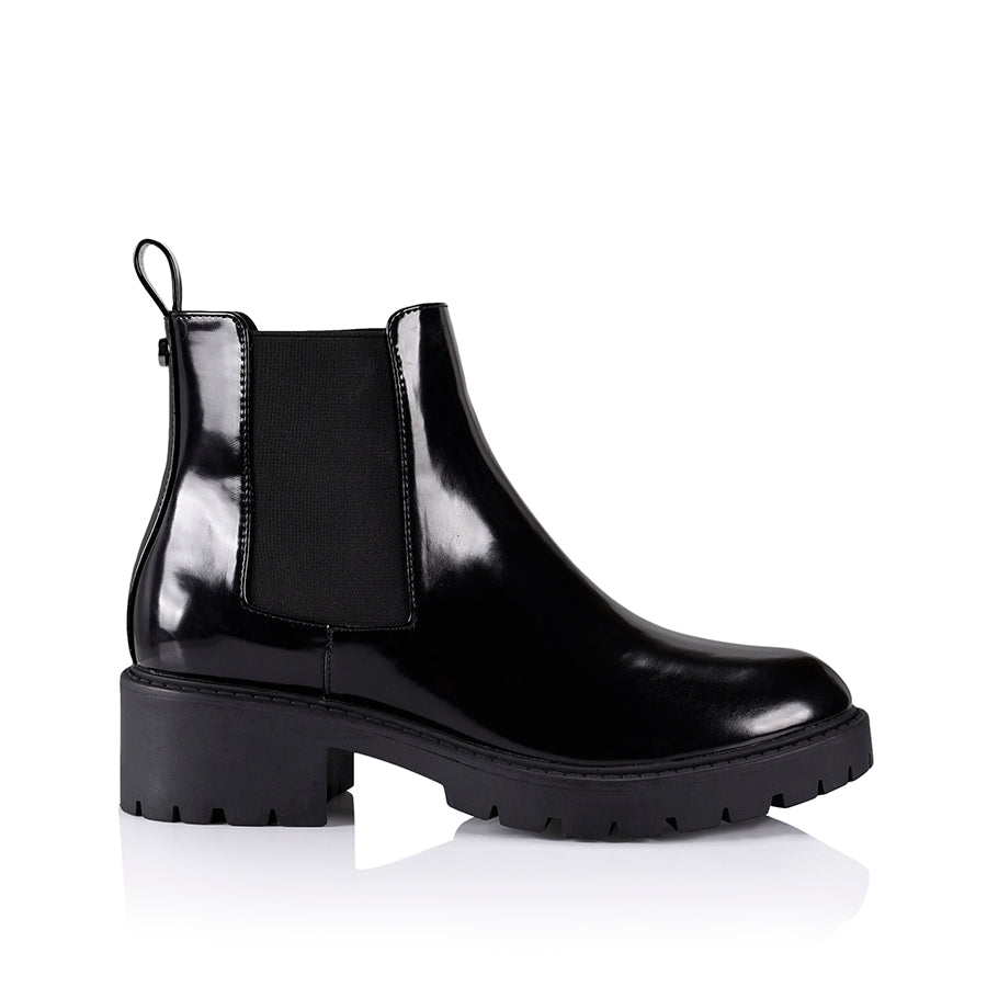 Jaya Chelsea Gusset Boots - Waterproof PU Leather Ankle Boots for Women | Slip Resistant, Comfortable & Stylish | Perfect for Outdoor, Work & Casual Wear