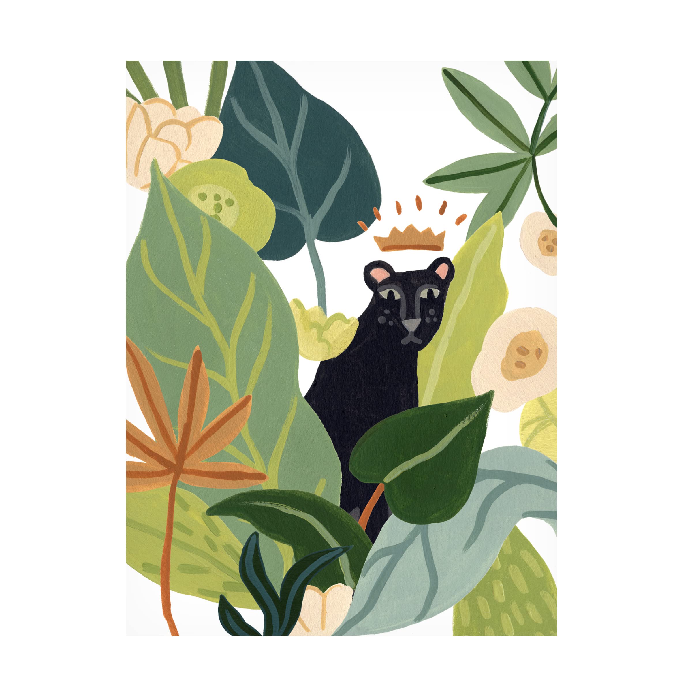 June Erica Vess 'Panther Magic I' Canvas Wall Art Print - Modern Home Decor for Living Room, Bedroom & Office | Trademark Fine Art Collection