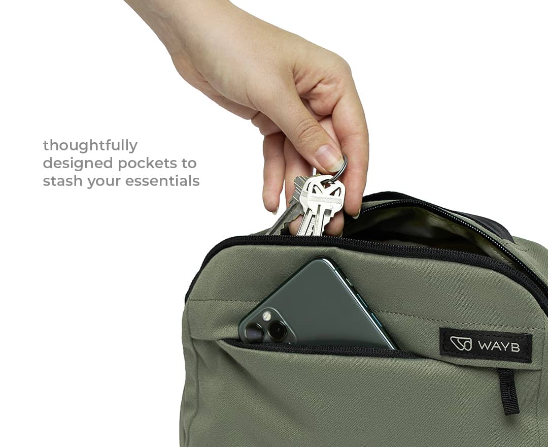 WAYB Ready to Roam Catchall - Stylish & Functional Travel Organizer for Passport, Wallet & Essentials - Perfect for Airports, Road Trips & Everyday Carry
