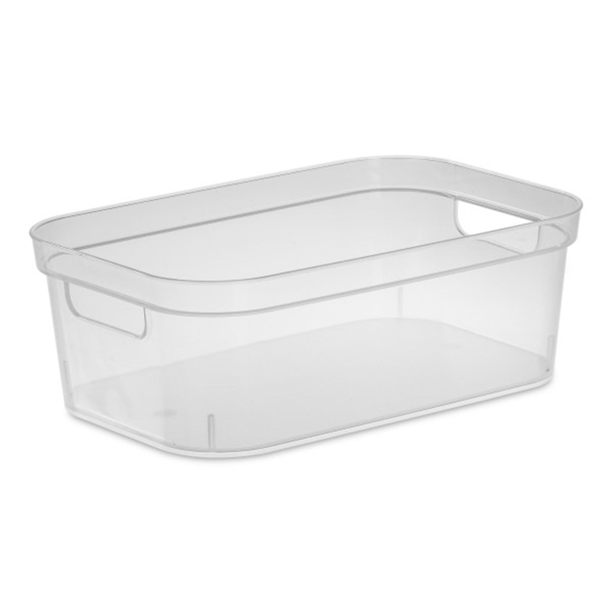 Sterilite Small Plastic Storage Bins 8-Pack - Clear Organizing Containers for Pantry, Closet, Bathroom & Countertop Storage - Perfect for Home Organization & Space Saving Solutions