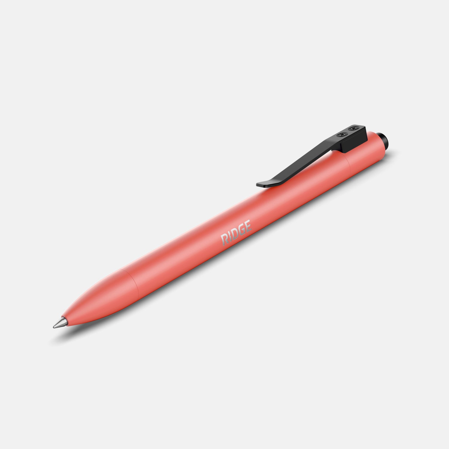 Premium Ridge Click Pen - Smooth Writing Coral Ballpoint Pen for Office, School & Everyday Use