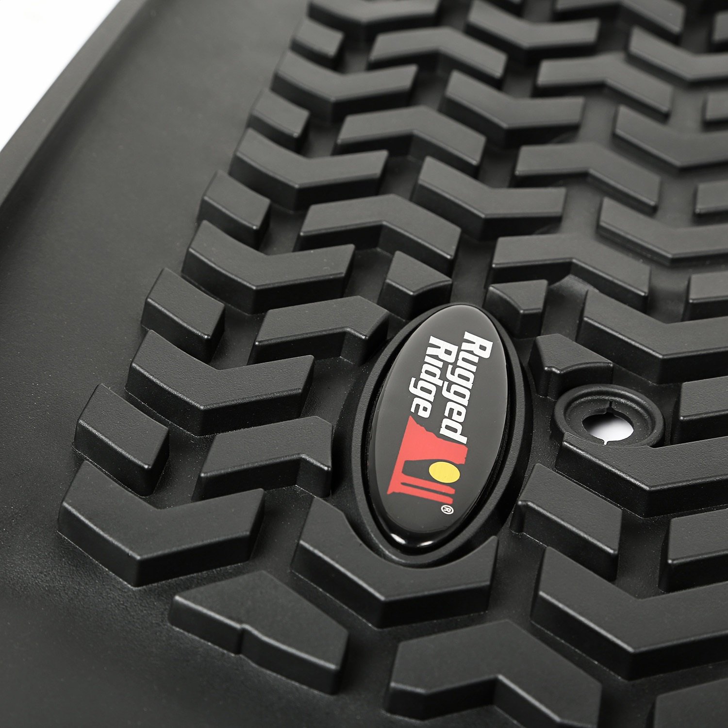 Rugged Ridge All-Terrain Front Floor Liners for 2015-2018 Chevrolet Colorado & GMC Canyon Extended & Crew Cab - Heavy Duty Black Mats (Pair) | Perfect for Off-Roading, Mud, Snow & Everyday Protection | Model 82901.31