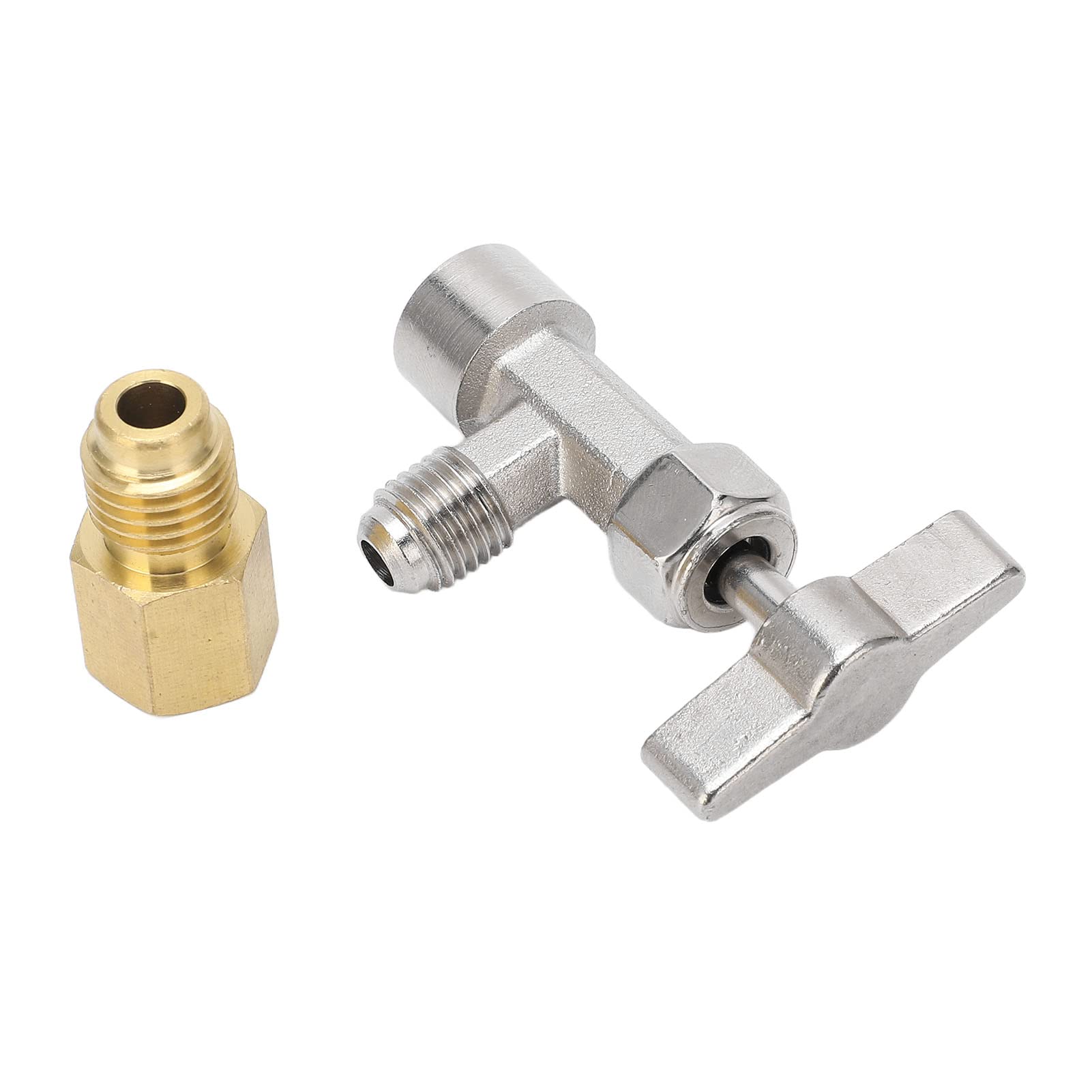 High-Quality Can Tap Refrigerant Dispenser - Rust-Proof Self-Sealing Valve with Sharp Pin for Truck AC Maintenance | Perfect for Automotive & HVAC Professionals